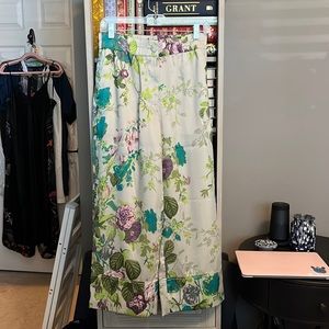 NWT jcrew floral pajama-style pull-on pants